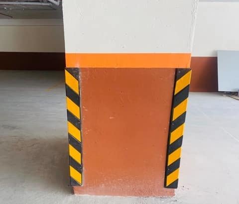 Rubber pillar guards